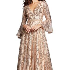 SALE NWT Jovani 36380SC Mesh Mother of the Bride Dress Blush Size 10